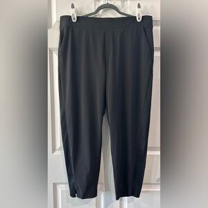 Athleta Brooklyn Ankle Pants Womens Sz 18 Zip Pockets Lightweight Pull On Travel